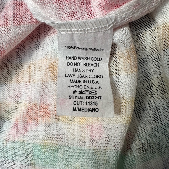 Walking on Sunshine Tie Tank Top - Rainbow Stripe - Picture 9 of 9